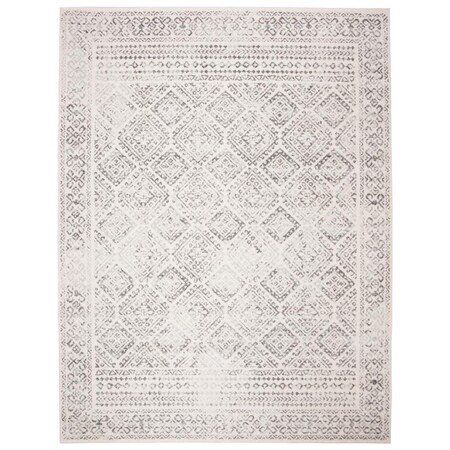 Safavieh 8 x 10 ft. Tulum Rectangle Power Loomed Area RugIvory & Grey TUL264A-8